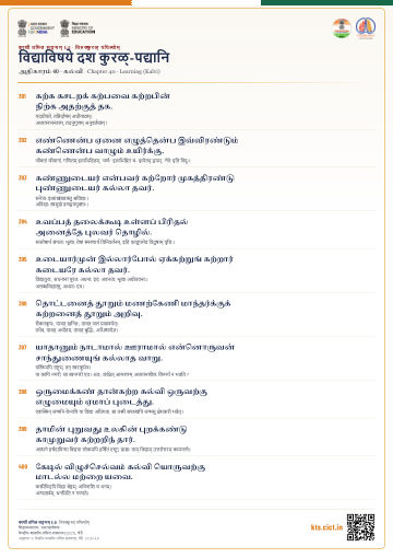 विद्याविषये दश कुरळ्-पद्यानि
